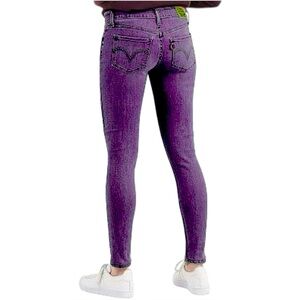 Levi’s 535 Super Skinny Low Rise Legging Jeans Purple | Women’s 7M